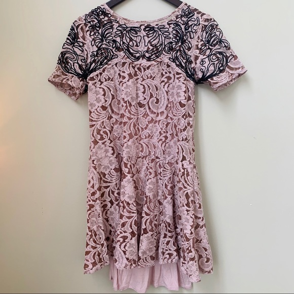 ๐ฏ๐น๐ฆ FREE PEOPLE PINK LACE BABY DOLL DRESS - Picture 4 of 7